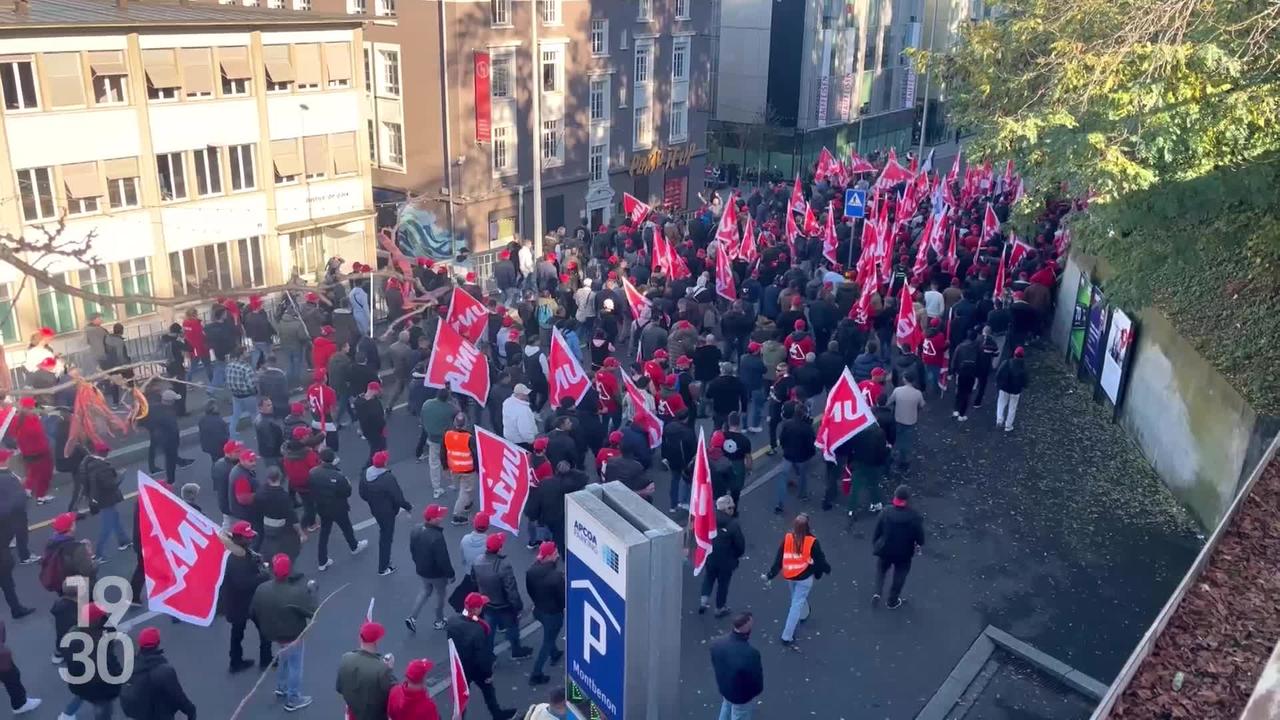 Maçons romands en grève pour améliorer leurs conditions de travail : Genève, Lausanne et cantons voisins mobilisés